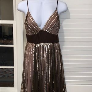 midi black cocktail dress LaDivine BD7027 Prom Dress - Nude
